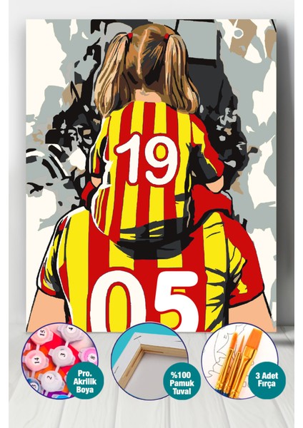 Babasının Kızı Sayılarla Boyama Seti