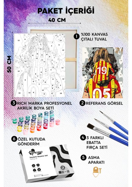 Babasının Kızı Sayılarla Boyama Seti fiyatları