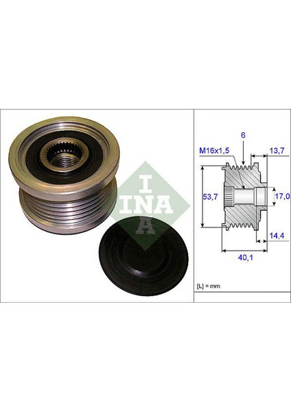 Mtxdpn Alternatör Kasnaği Astra J-Insignia-Adam-Zafira Tourer C-Aveo-Cruze-Bmw 5 E60-E61 520D 6 Knl