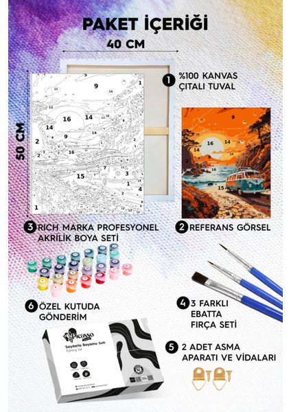 Huzur Adasında Vosvos Sayılarla Boyama Seti fiyatları