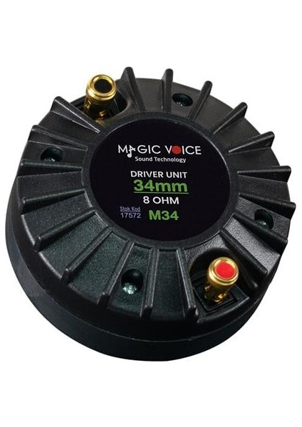 M-34 8 Ohm 34 mm 40 Watt Driver Unit modelleri