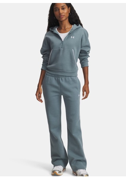 6003711-587-UA Rival Flc Piped Pant Mavi Lastikli Bel Normal Düz Kadın Eşofman Altı modelleri