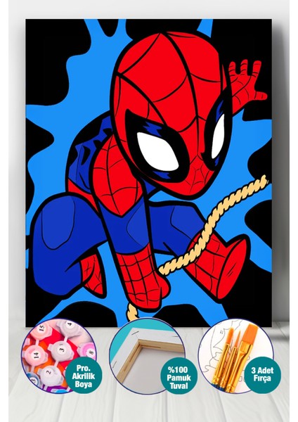 Minik Örümcek Sayılarla Boyama Seti