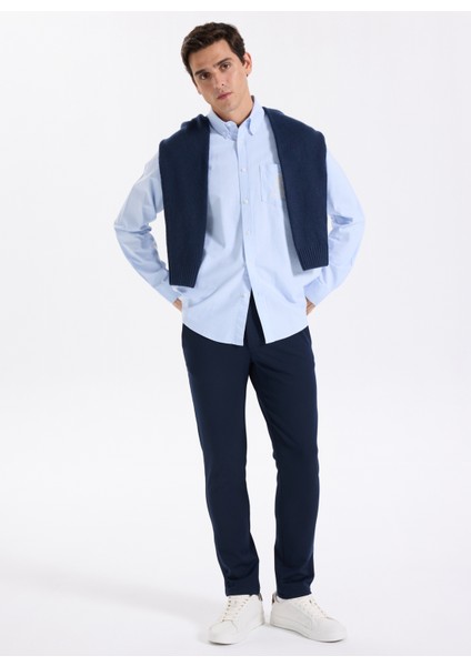 Regular Fit Açık Mavi Baskılı Erkek Gömlek M5YH64WHFK1-G76S Guess Jeans Erkek fiyatları