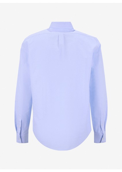 Regular Fit Açık Mavi Baskılı Erkek Gömlek M5YH64WHFK1-G76S Guess Jeans Erkek