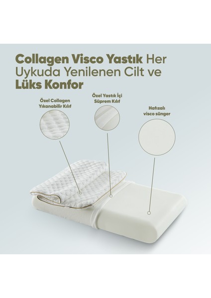 Beauty Visko Yastık Ortopedik - Visco Güzellik Yastığı - Yaşlanma Karşıtı Visco Yastık indirimleri