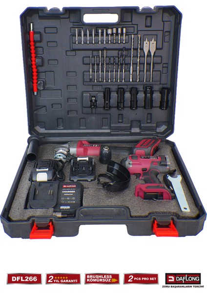 2'li Sanayi Seti 6 Kademeli Devirli TAŞLAMA+1600NM Somun Bijon Makinası DFL-266 indirimleri