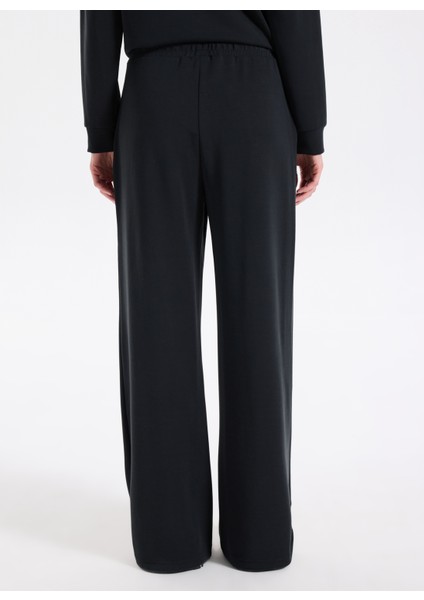 D5WL-EA3585 Siyah Relaxed Düz Kadın Eşofman Altı indirimleri