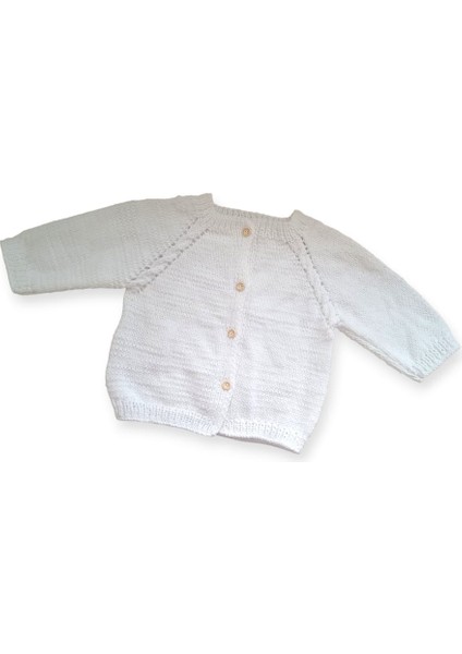 1-2 Yaş Örgü Unisex Bebek Hırkası