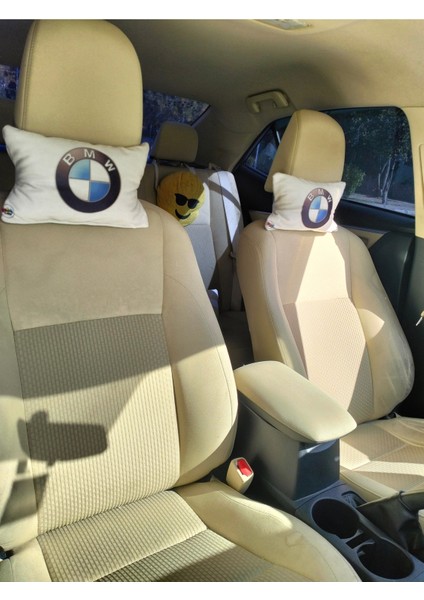 Bmw Logolu Tüm Modellere Uyumlu Araç Boyun Yastığı, Baby Face Kumaş fiyatları