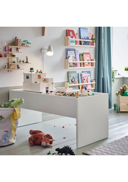 Dundra Çocuk Masası Beyaz Gri 119 x 57 x 52 cm fırsatları