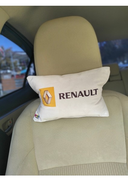 Renault Logo Baskılı Tüm Modellere Uyumlu Araç Boyun Yastığı, Baby Face Kumaş fırsatları