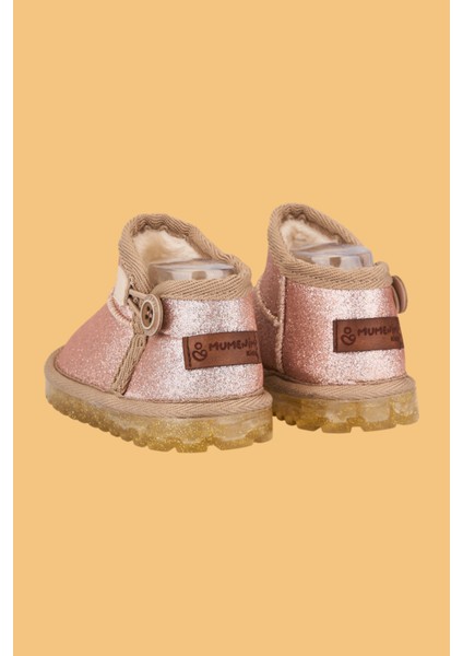 Aurora Kız Çocuk Bebek Simli Kışlık Taba Günlük Bot - Ortopedik Kaymaz Taban Sıcak Tutan Rahat Bot modelleri