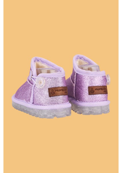 Aurora Kız Çocuk Bebek Simli Kışlık Taba Günlük Bot - Ortopedik Kaymaz Taban Sıcak Tutan Rahat Bot modelleri