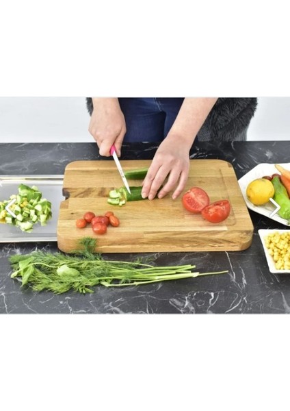 Kesme Panosu Ahşap Pratik Tepsili indirimleri