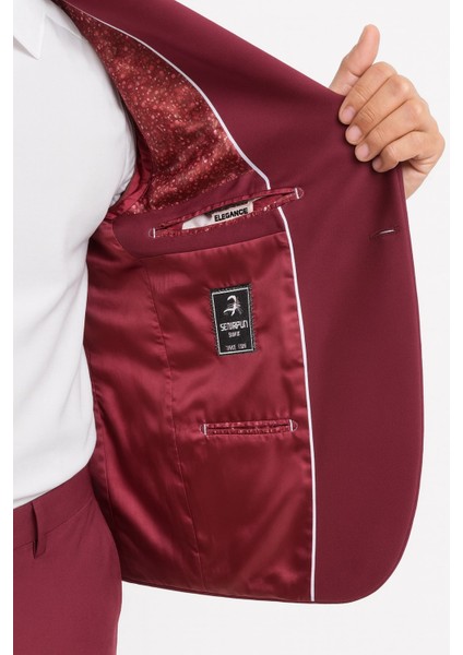 Erkek Tek Düğme Slim Fit Takım Elbise - Şık Ofis ve Davet Kombini fırsatları