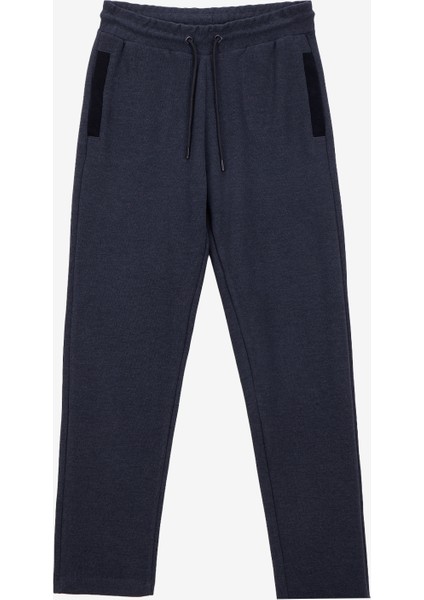 D5WL-EA3597 Antrasit Melanj Relaxed Düz Kadın Eşofman Altı