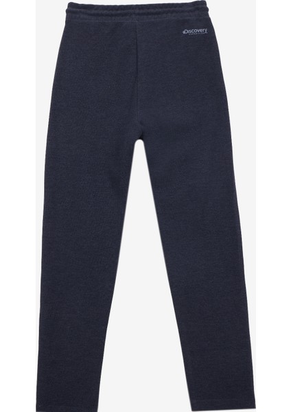 D5WL-EA3597 Antrasit Melanj Relaxed Düz Kadın Eşofman Altı