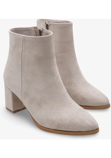 Melida Kadın Topuklu Bot Bej Süet fiyatları