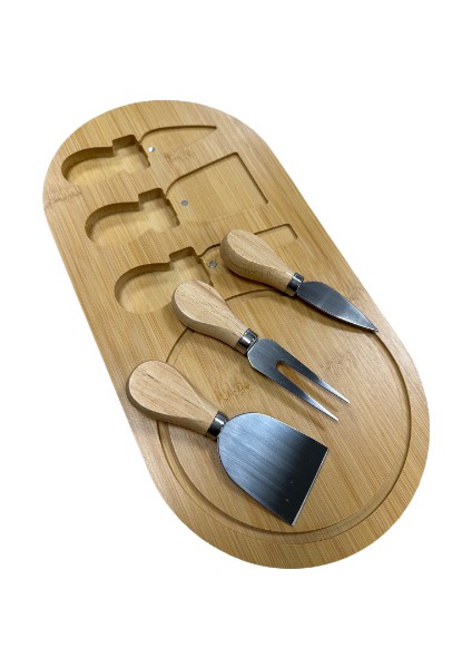 Sunum ve Peynir Kesme Seti Ahşap