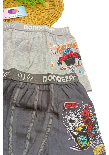 Erkek Çocuk %95 Pamuklu Baskılı 2'li Boxer fiyatları