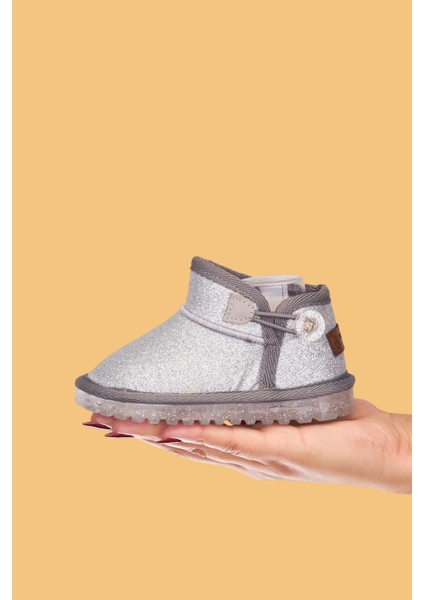 Aurora Kız Çocuk Bebek Simli Kışlık Taba Günlük Bot - Ortopedik Kaymaz Taban Sıcak Tutan Rahat Bot fiyatları