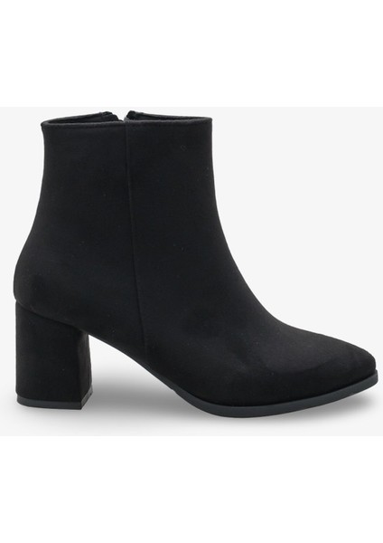 Melida Kadın Topuklu Bot Siyah Süet