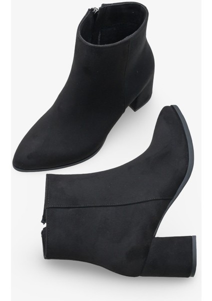 Melida Kadın Topuklu Bot Siyah Süet fırsatları