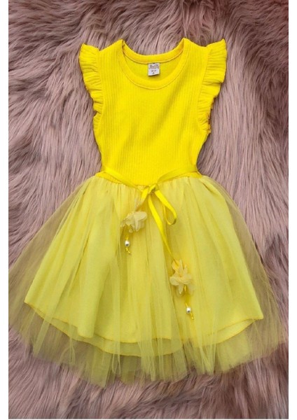 Kız Çocuk Tül Özel Gün Doğum Günü Günlük Prenses Elbise modelleri