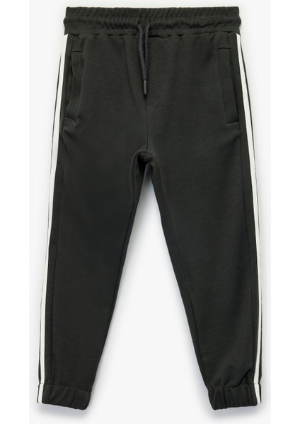 Beli Bağcıklı Cep Detaylı Pamuklu Jogger Eşofman Altı