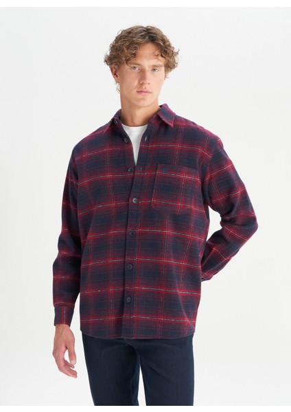 Regular Fit Lacivert Erkek Gömlek W2520067410 Lacivert Gömlek modelleri