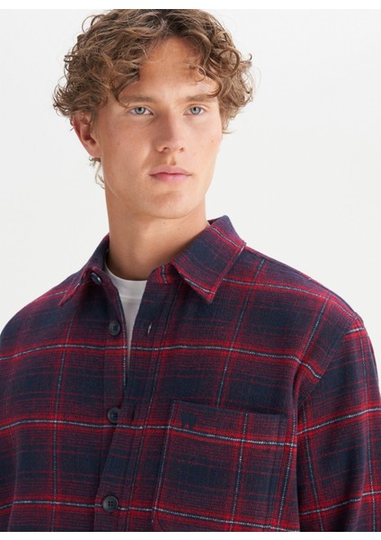 Regular Fit Lacivert Erkek Gömlek W2520067410 Lacivert Gömlek fırsatları