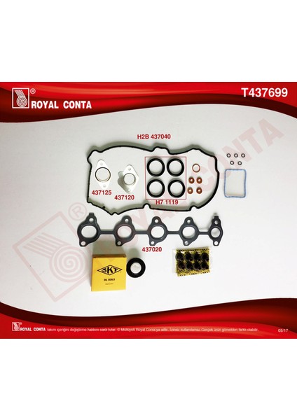 Mtxdpn Üst Takim Conta Skt Keçeli/sub.lastikli/skc Siz Flesta 1.4 Tdci- P206 1.4hdi-Citroen 1.4 Hdi