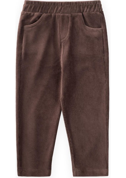 Fitilli Kadife Pantolon 1-8 Yaş Kahverengi