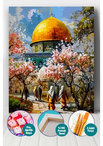 Kudüse Yolculuk Sayılarla Boyama Seti