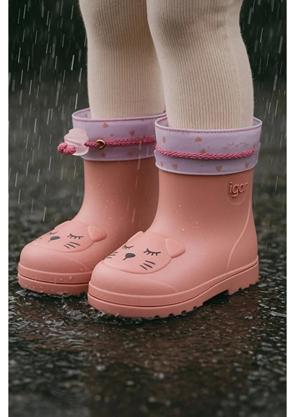 Mendi Gato Borrego Içi Yünlü CC334 Çocuk Yağmur Botu Nude