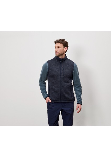 Erkek Örgü Polar Yelek, Lacivert modelleri