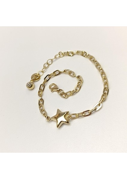 Tombul Yıldız Bileklik Künye 14 Ayar Altın Hd Videolu fırsatları