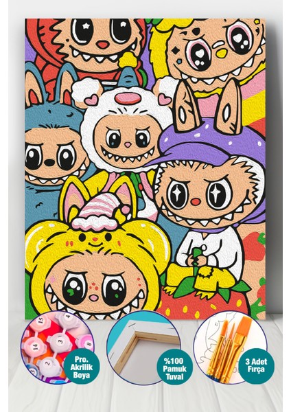 Happy Labubucuk Sayılarla Boyama Seti