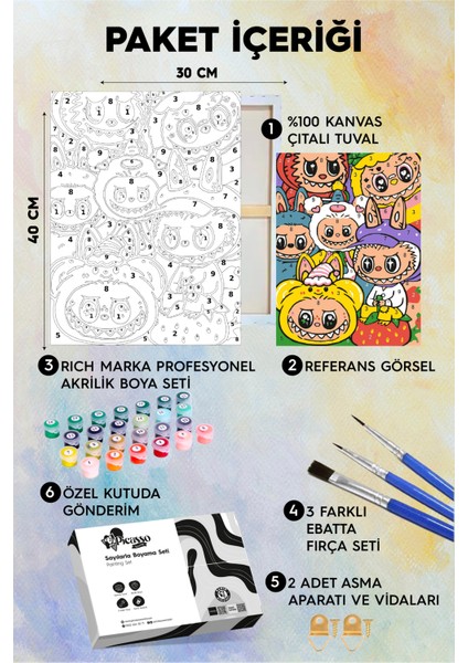 Happy Labubucuk Sayılarla Boyama Seti fiyatları