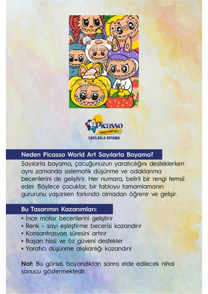 Happy Labubucuk Sayılarla Boyama Seti modelleri