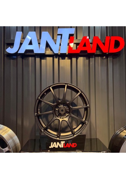 Jantland - 17" 4X100 Sparco Aseetto Gara Black Jant (4 Adet)