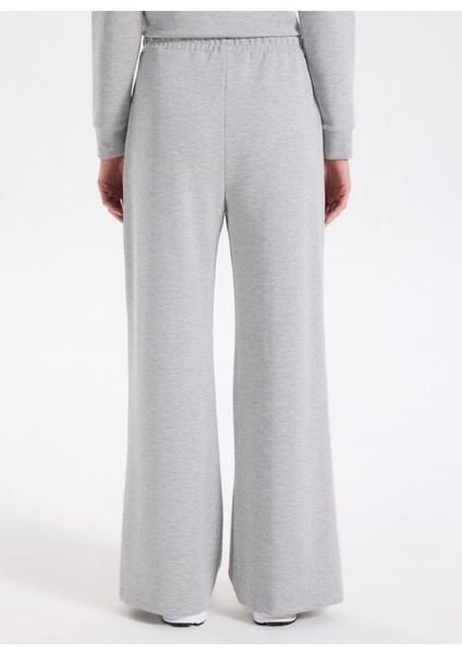 D5WL-EA3585 Gri Melanj Relaxed Düz Kadın Eşofman Altı indirimleri