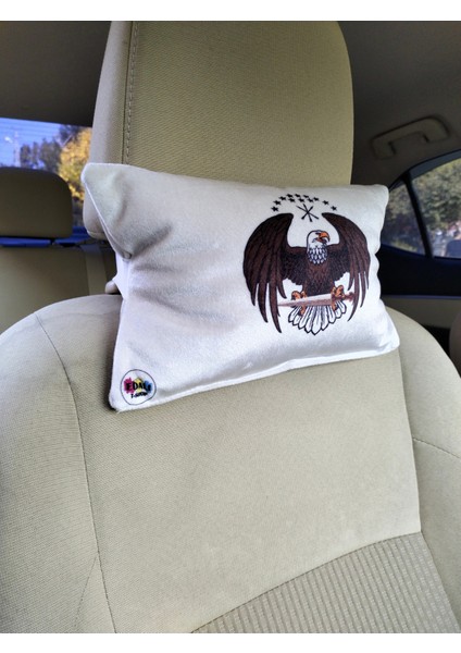 Adige Kamalı Kartal Logo Araç Boyun Yastığı,araç Boyun Yastığı, Baby Face Kumaş