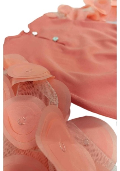 Somon Kol Detaylı ve Etekli Ikili Takım Kız Çocuk ( Kemerli) modelleri