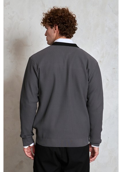 Erkek Polo Yaka Nopeli Oversize Triko Kazak indirimleri