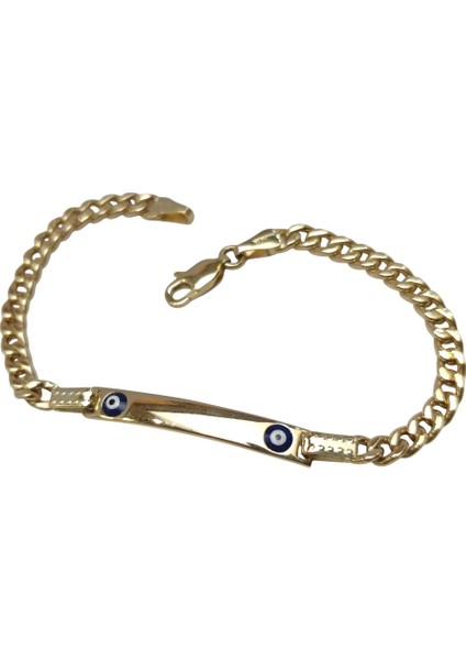 Çocuk Isim Yazılabilir Bileklik 14 Ayar Altın Hd Videolu