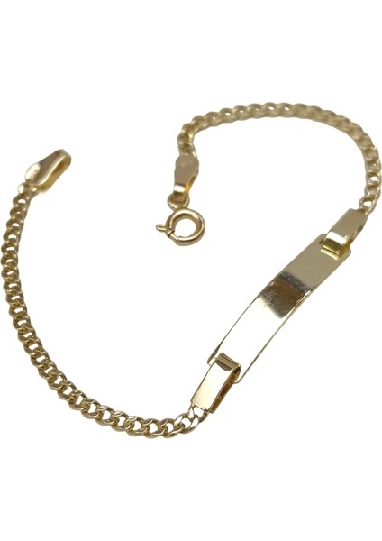 Çocuk Isim Yazılabilir Bileklik 14 Ayar Altın Hd Videolu