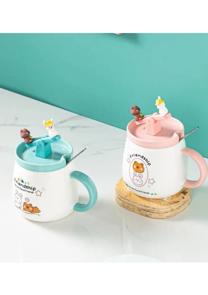 Sevimli Ayı ve Tavşan Tahterevalli Seramik Kupa 1967 fiyatları