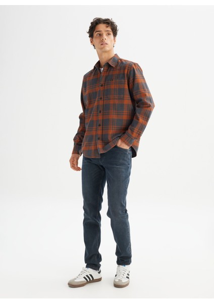 Regular Fit Bordo Erkek Gömlek L66N9620971 Bordo Gömlek fiyatları